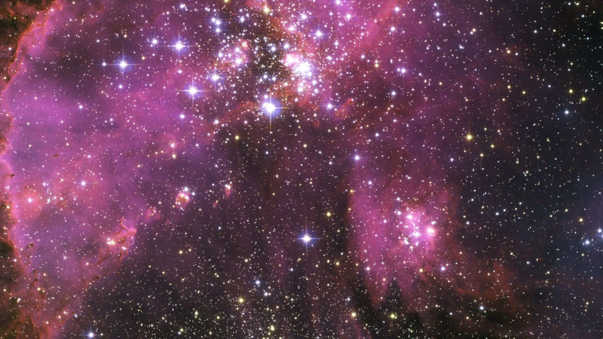 Surreal Pink Galaxy Skies
