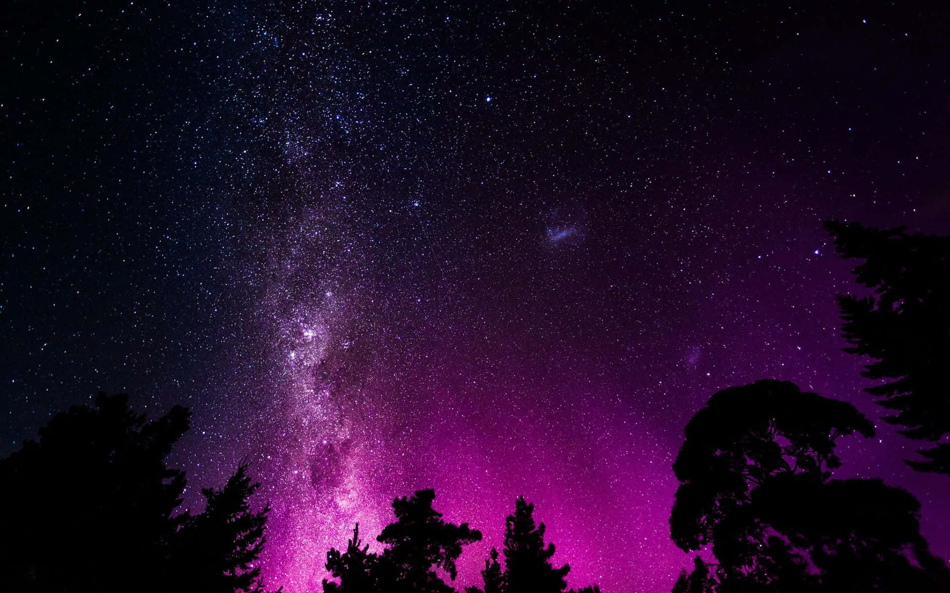 Captivating Pink Galaxy Background