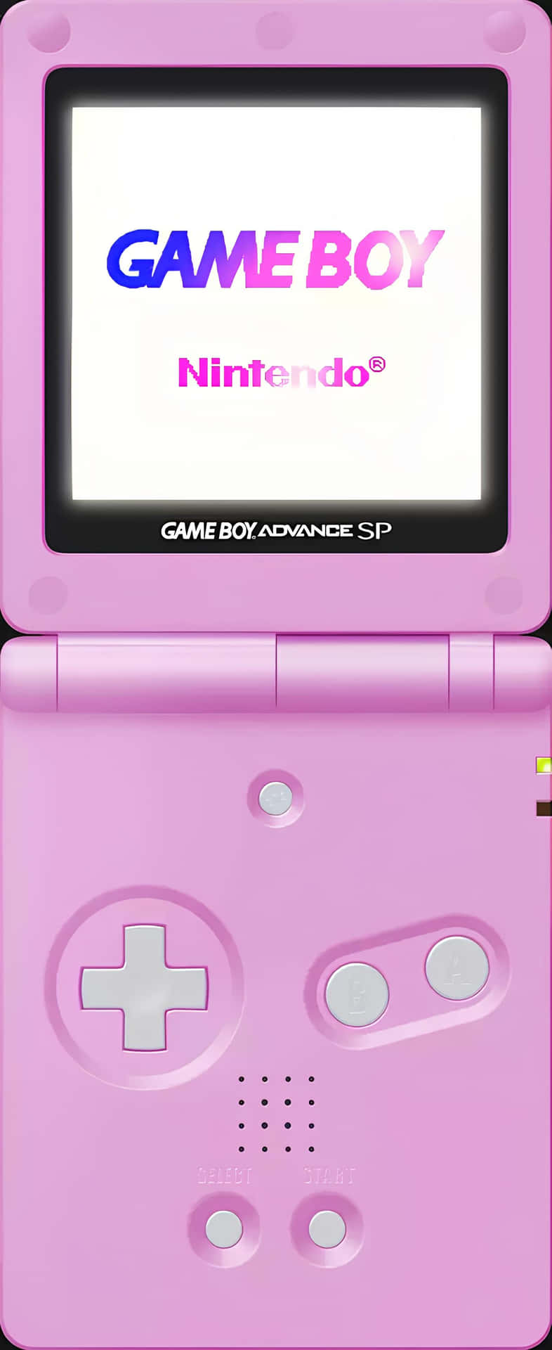 Pink Gameboy Advance S P Displaying Logo Wallpaper