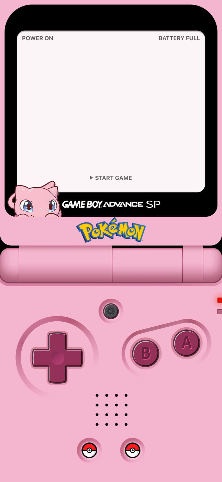 Pink Gameboy Advance S P Pokemon Edition Wallpaper