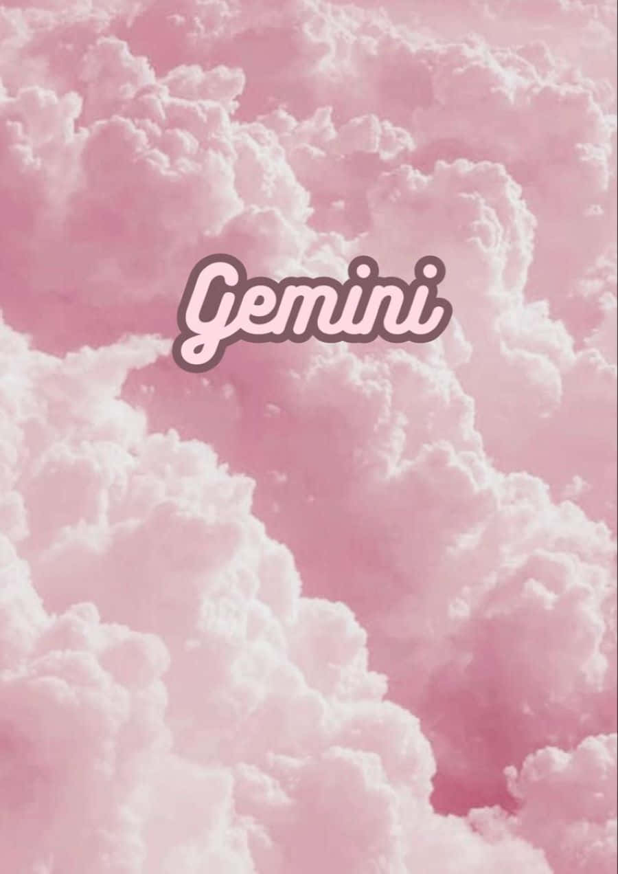 Pink Gemini Clouds Aesthetic.jpg Wallpaper