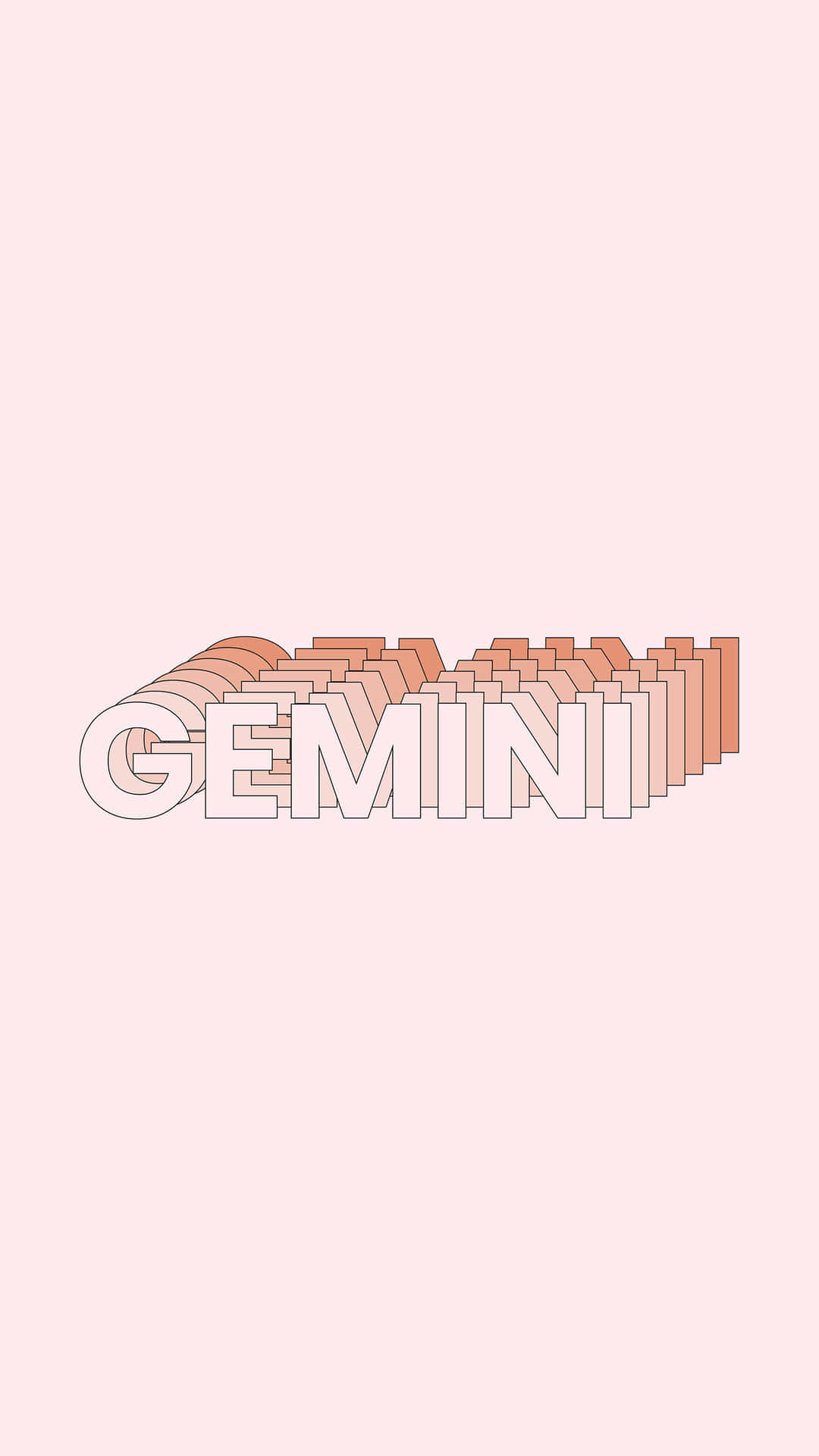 Pink Gemini Zodiac Art Wallpaper