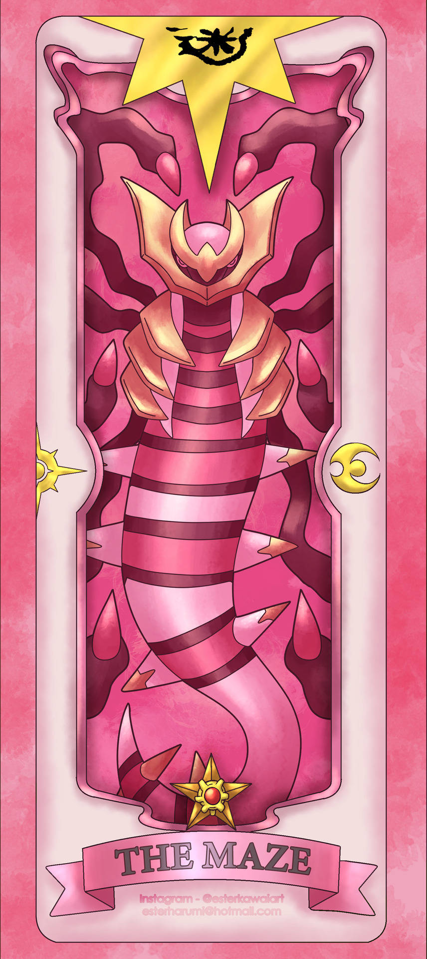 Pink Giratina Playing Cards