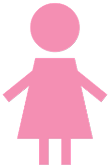 Pink Girl Symbol PNG