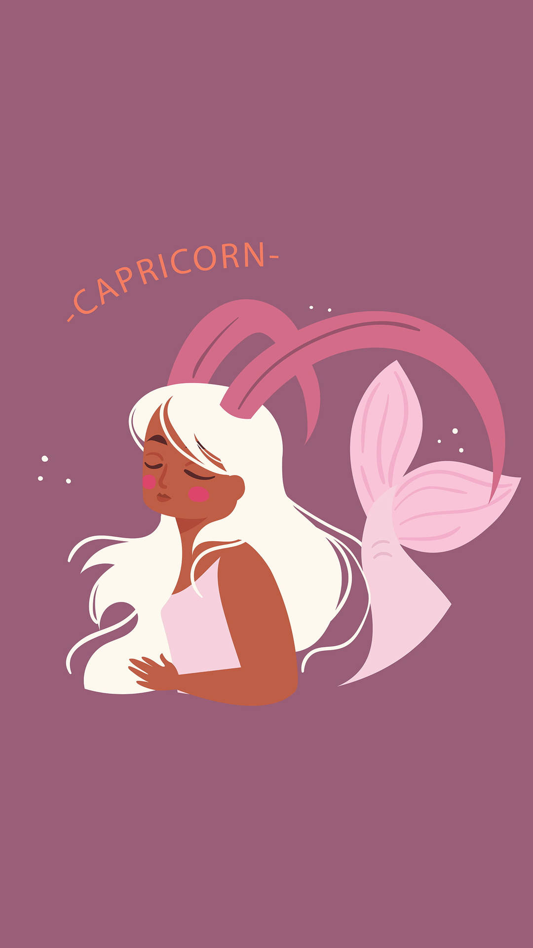 Pink Girly Capricorn Wallpaper