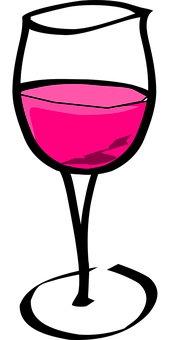 Pink Glass Bowl Vector PNG