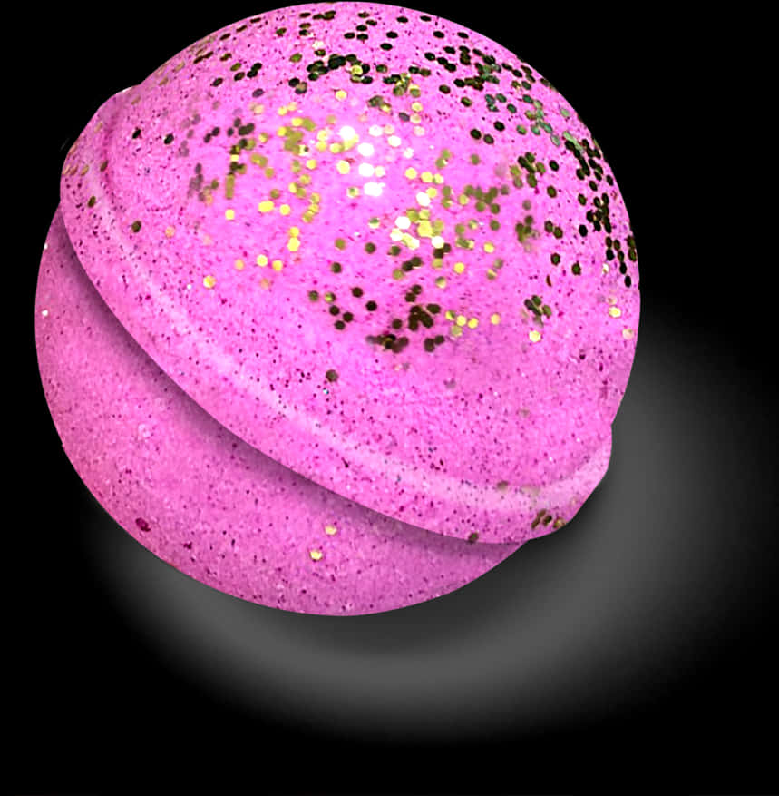 Pink Glitter Bath Bomb PNG