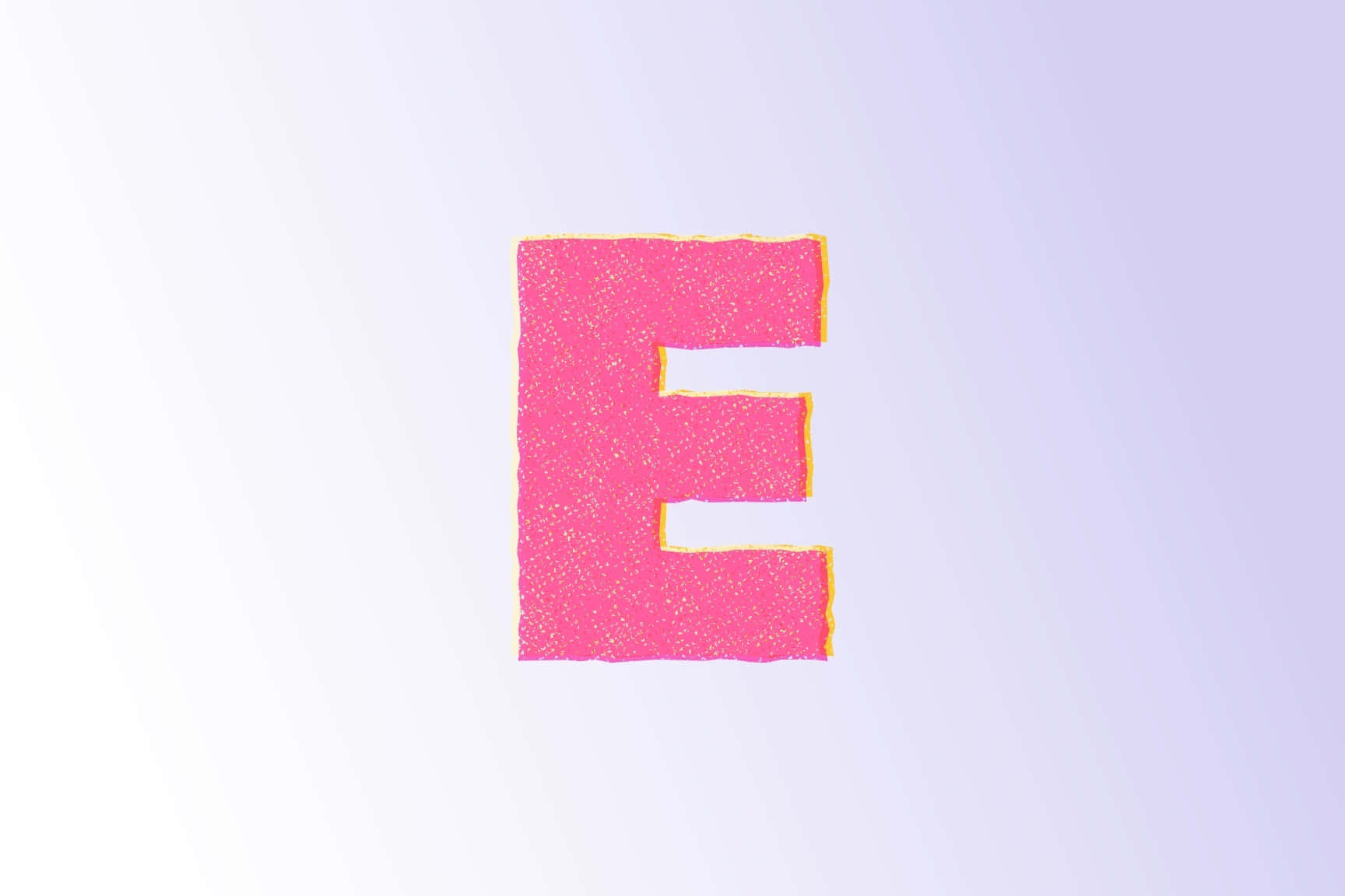 Pink Glitter Letter E Wallpaper