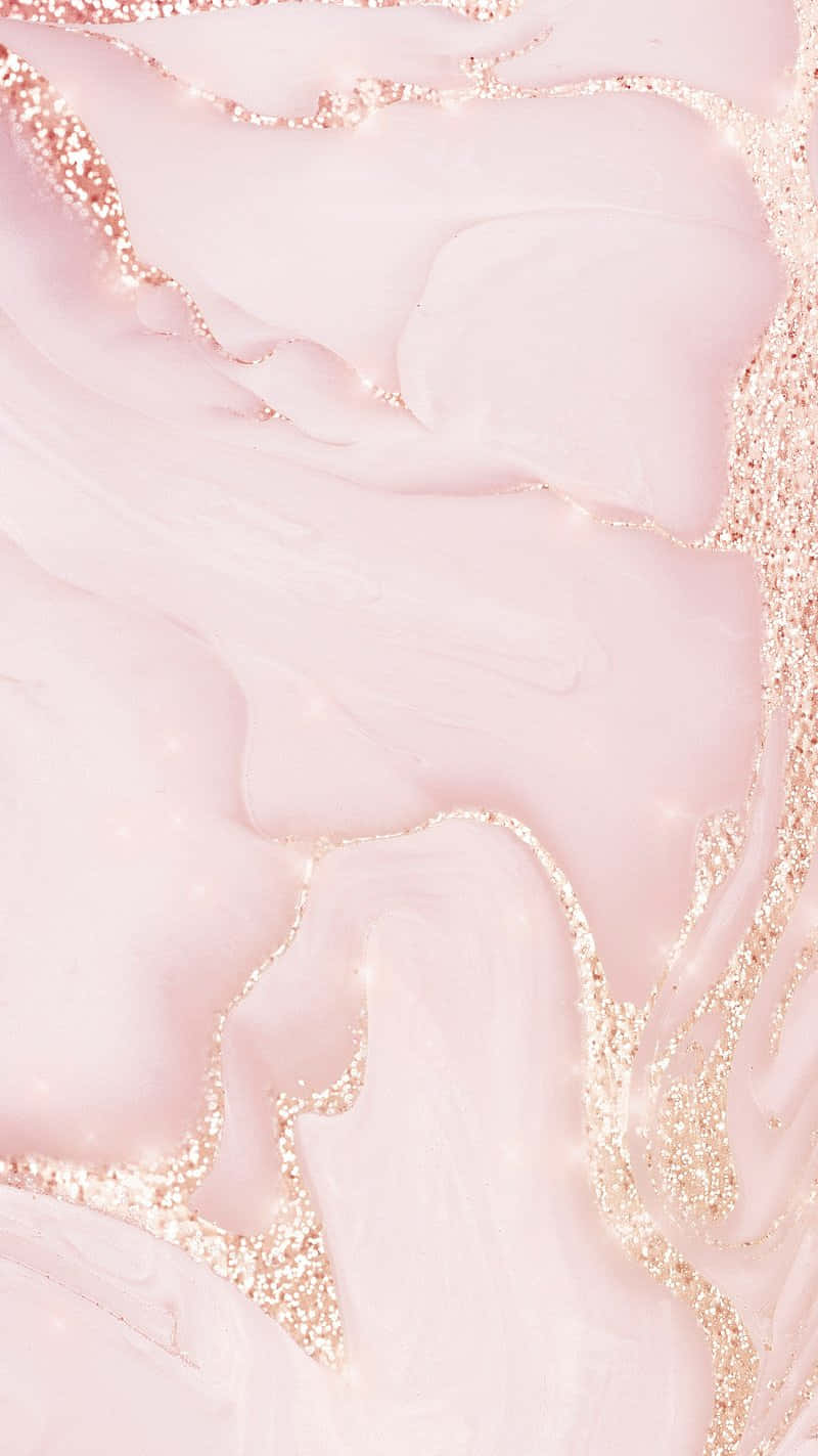 Pink Glitter Marble Texture Wallpaper