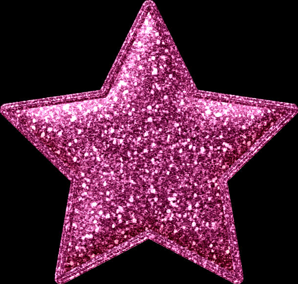 Pink Glitter Star Sparkle.png PNG