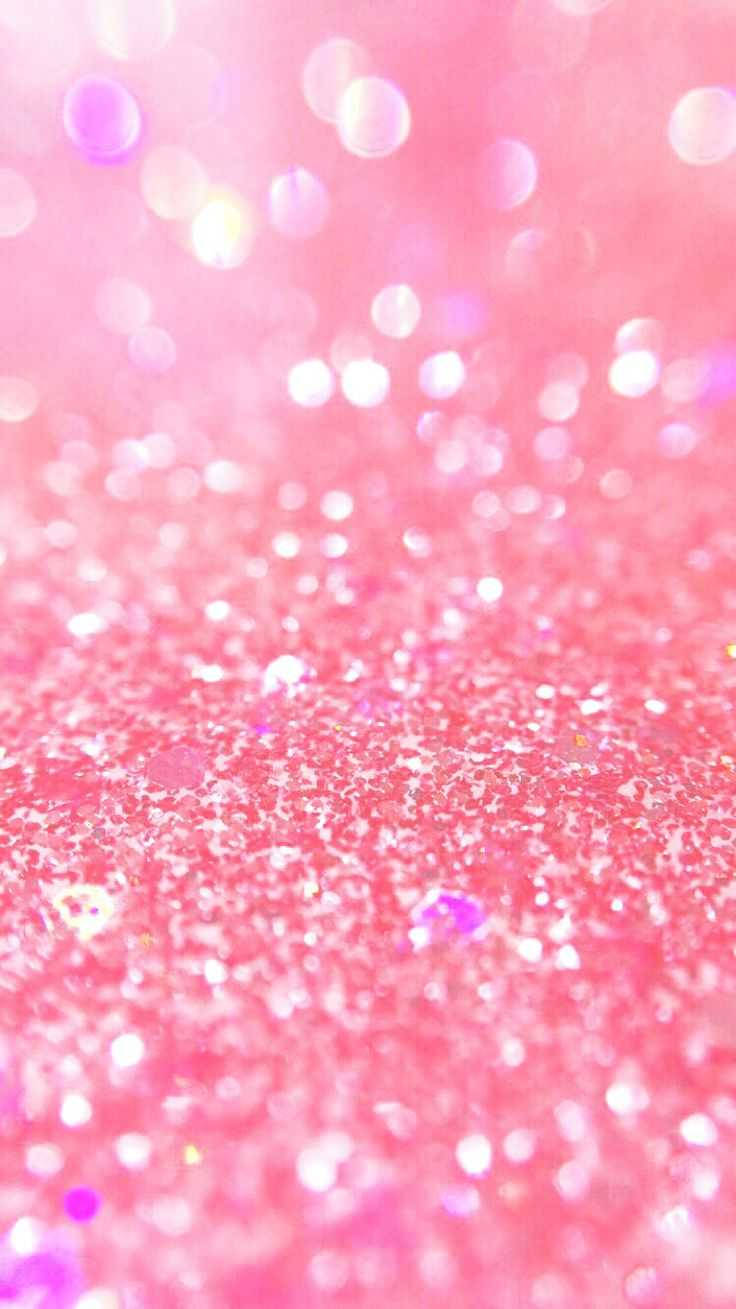 Pink Glitter Med Lys Sløret Sparkles Wallpaper