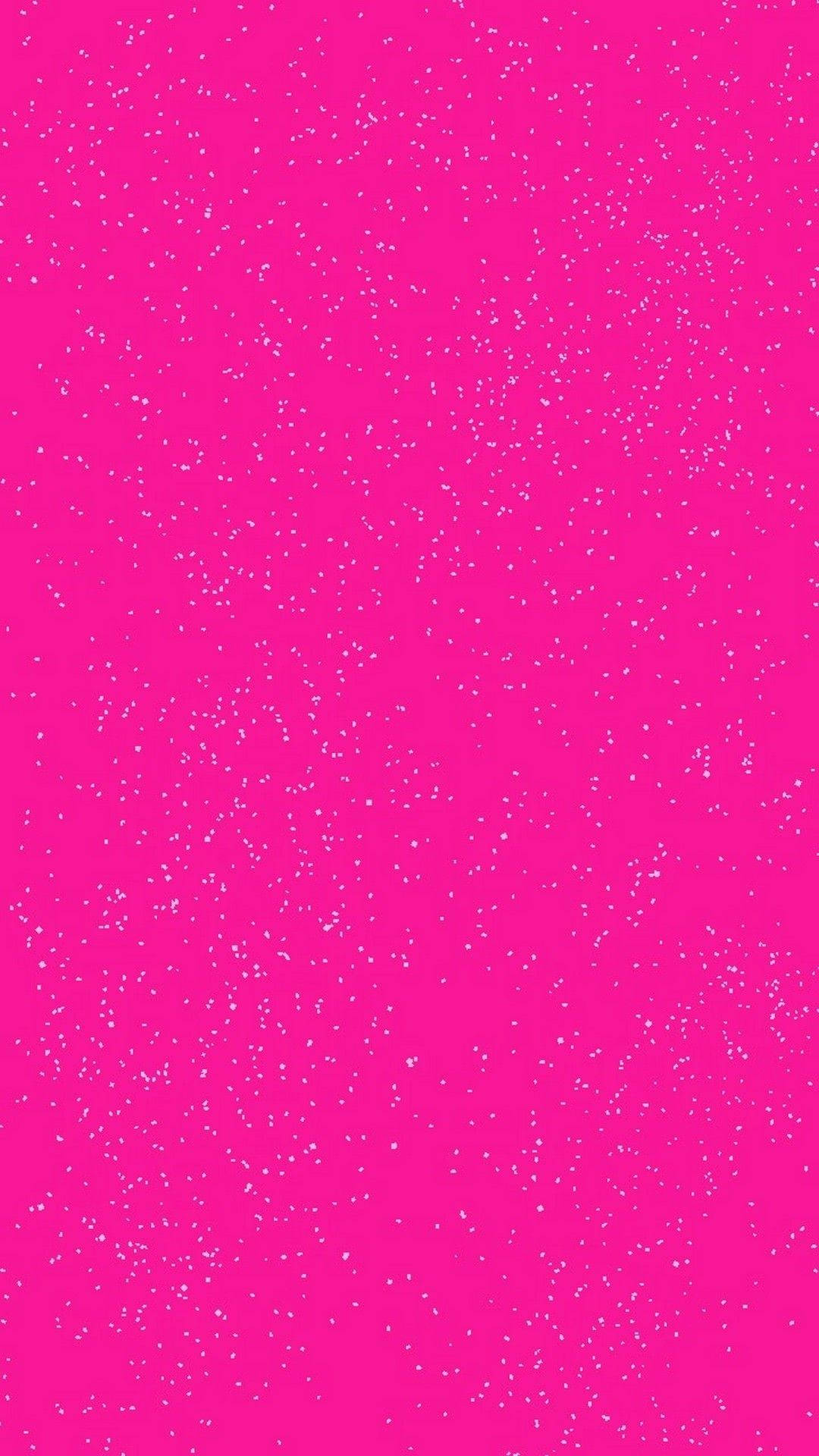 Pink Glitter Med Hvide Prikker Wallpaper
