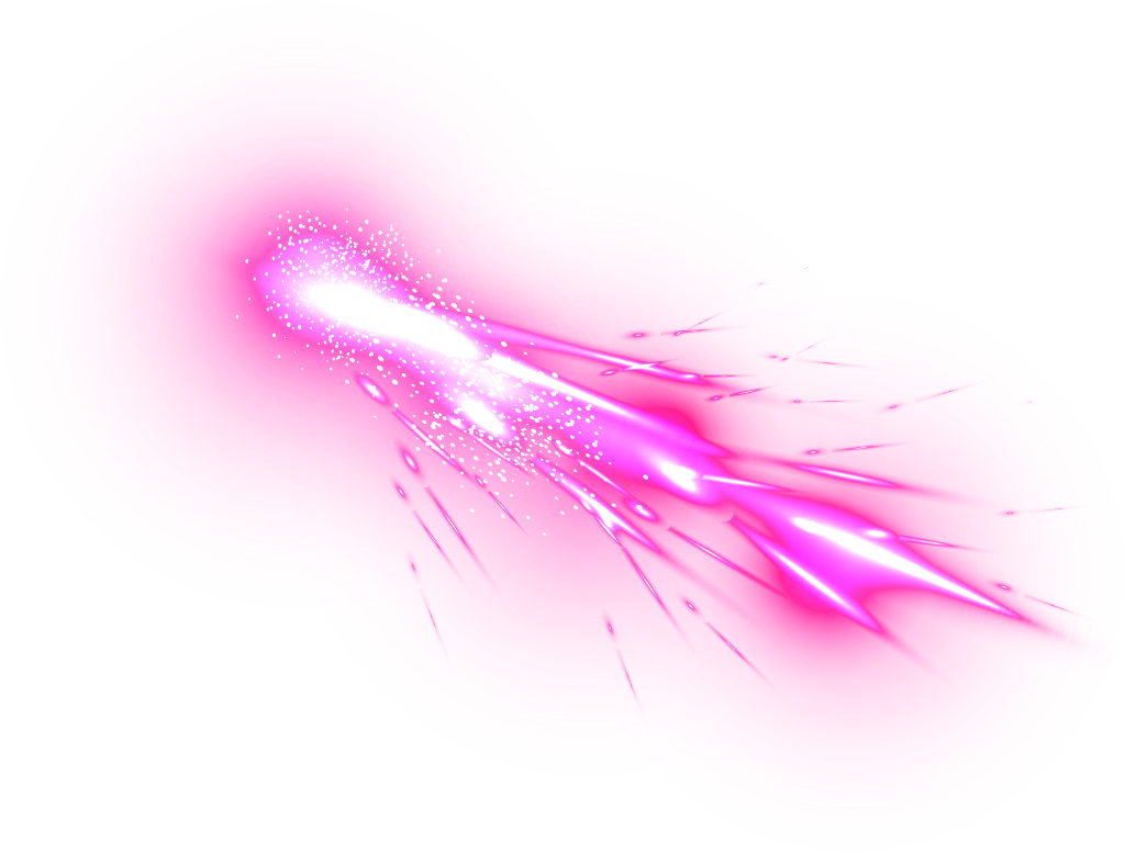 Pink Glowing Comet Graphic PNG