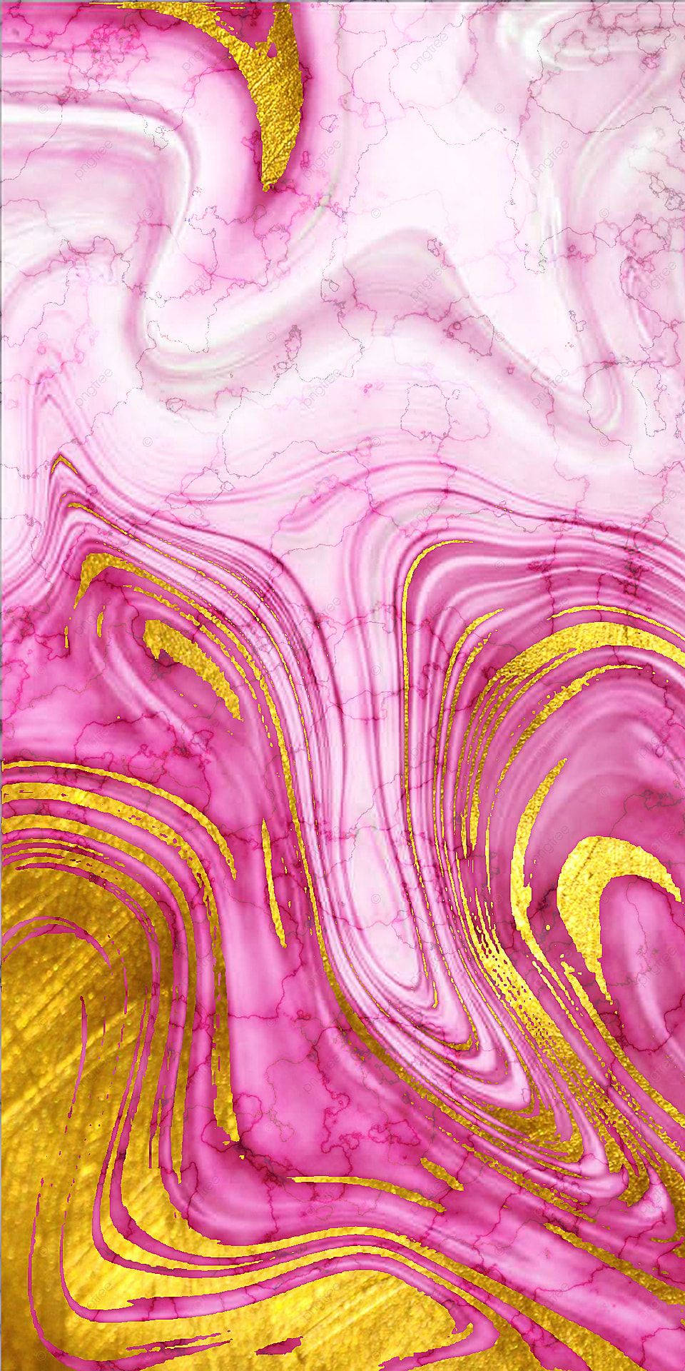 Elegant Pink Gold Marble Texture Wallpaper