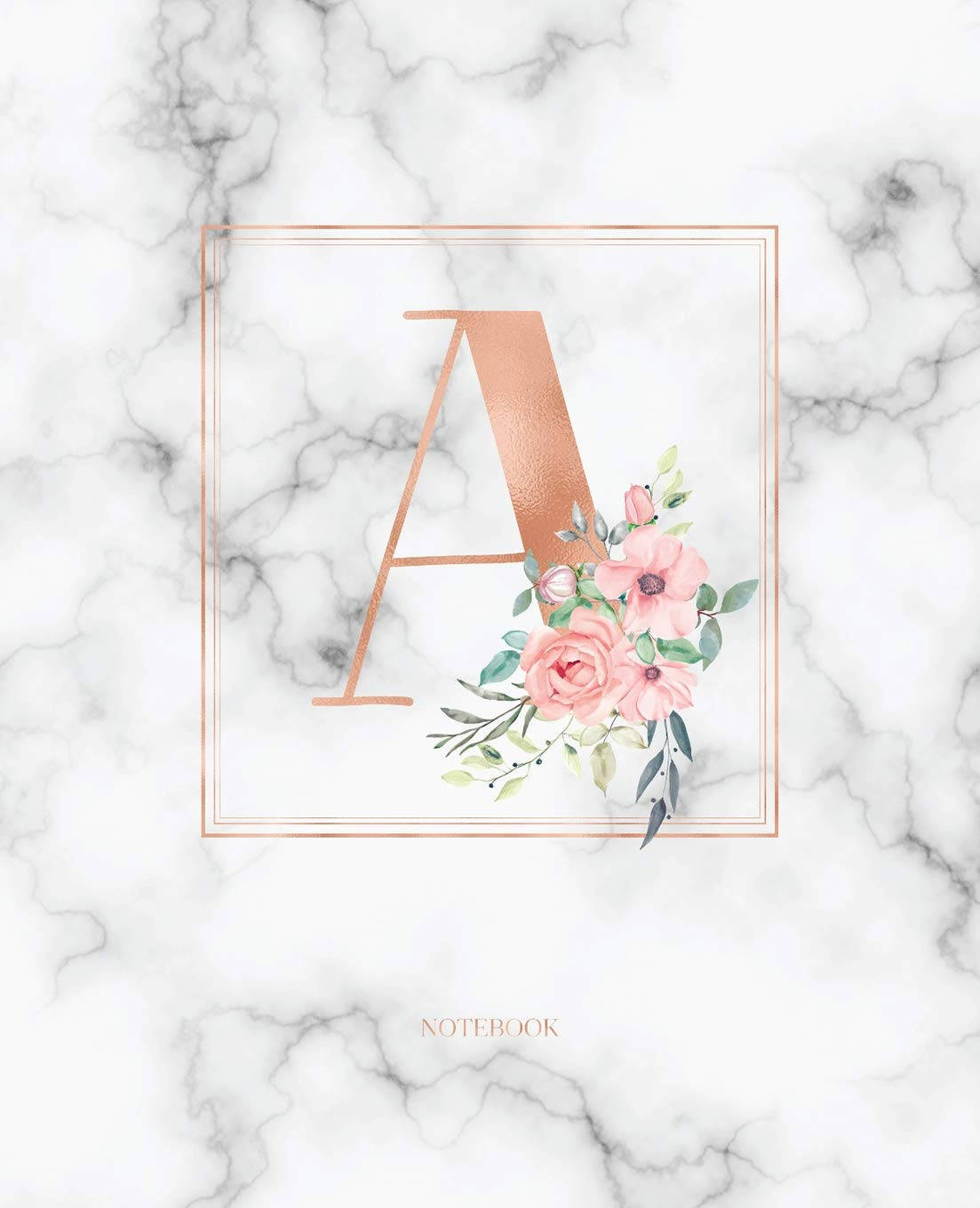 Pink Gold Marble Letter A Wallpaper