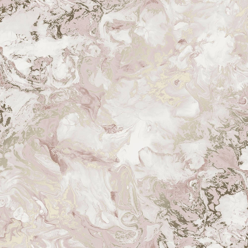 Pink Gold Marble Wave Wallpaper