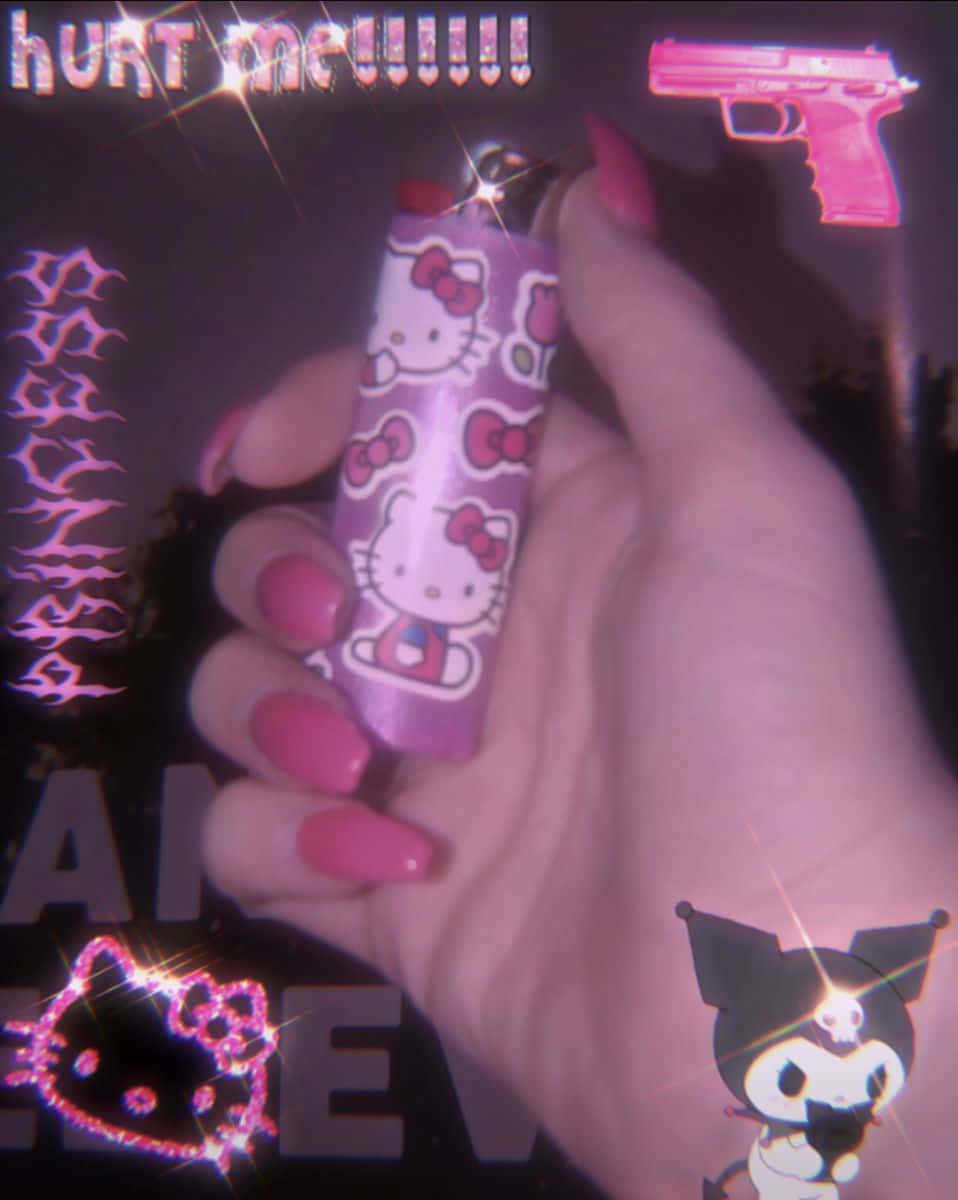 Pink Goth Aesthetic Lighter Wallpaper
