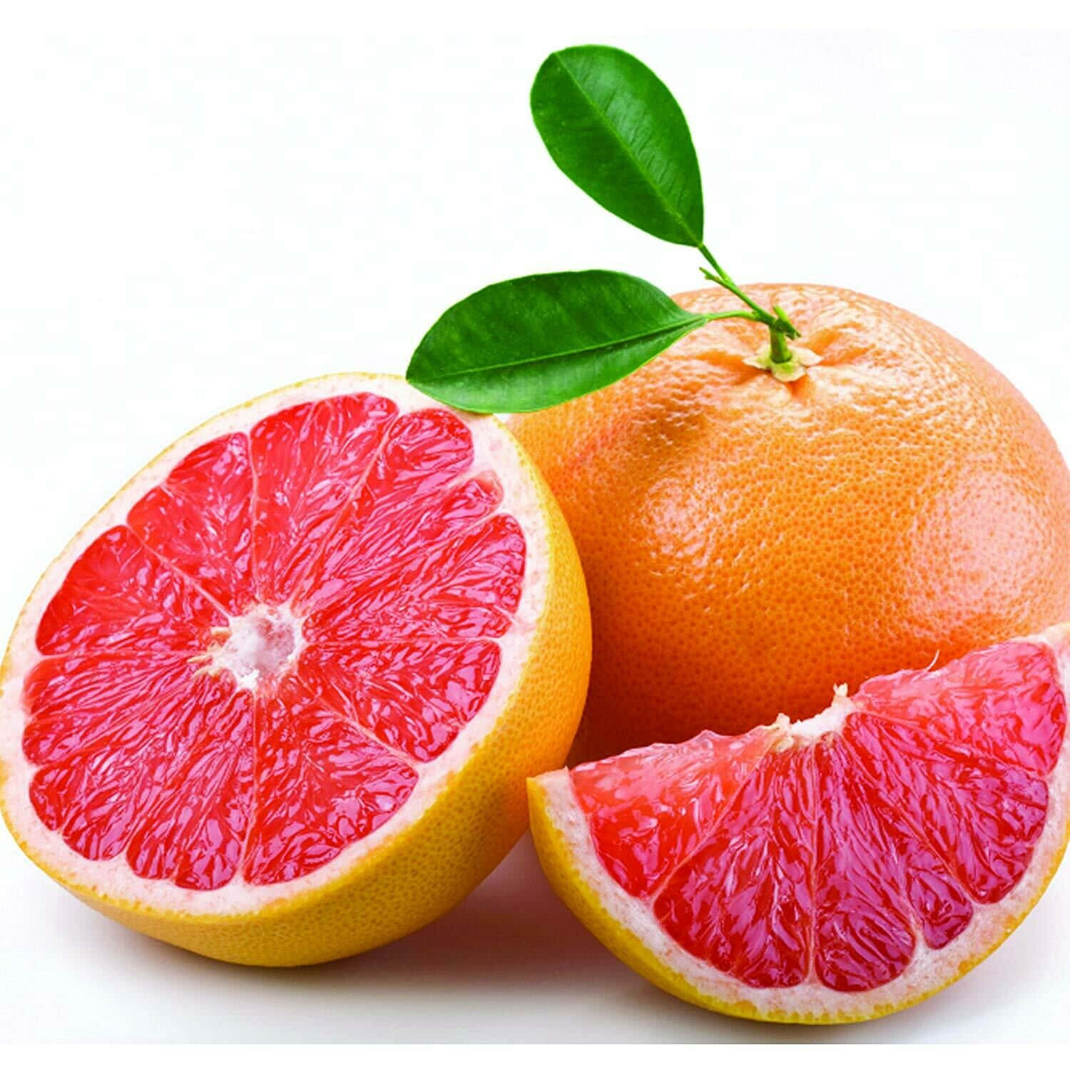 A Refreshing Pink Grapefruit Close-up Wallpaper