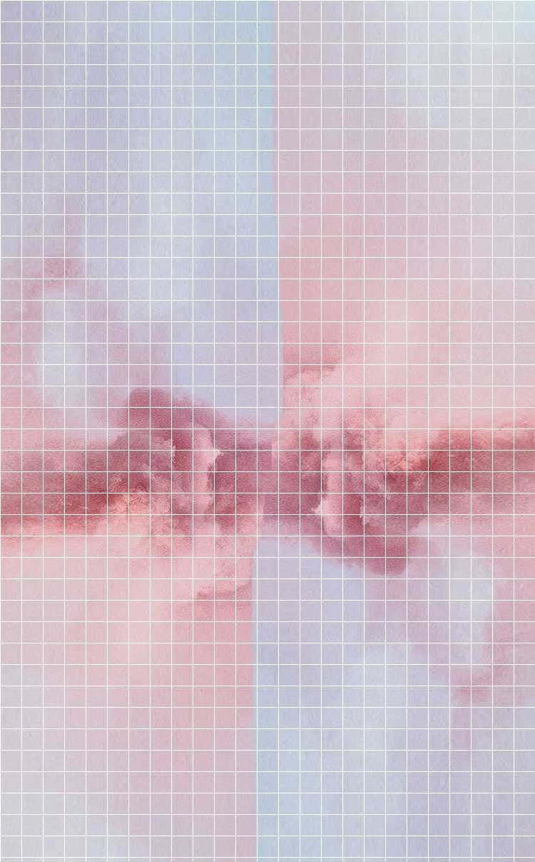 A pink and white grid pattern full of potential. Wallpaper