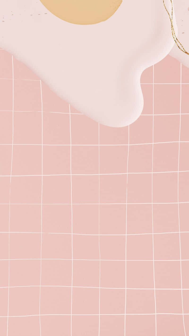 Create unique designs with a minimalistic Pink Grid Wallpaper