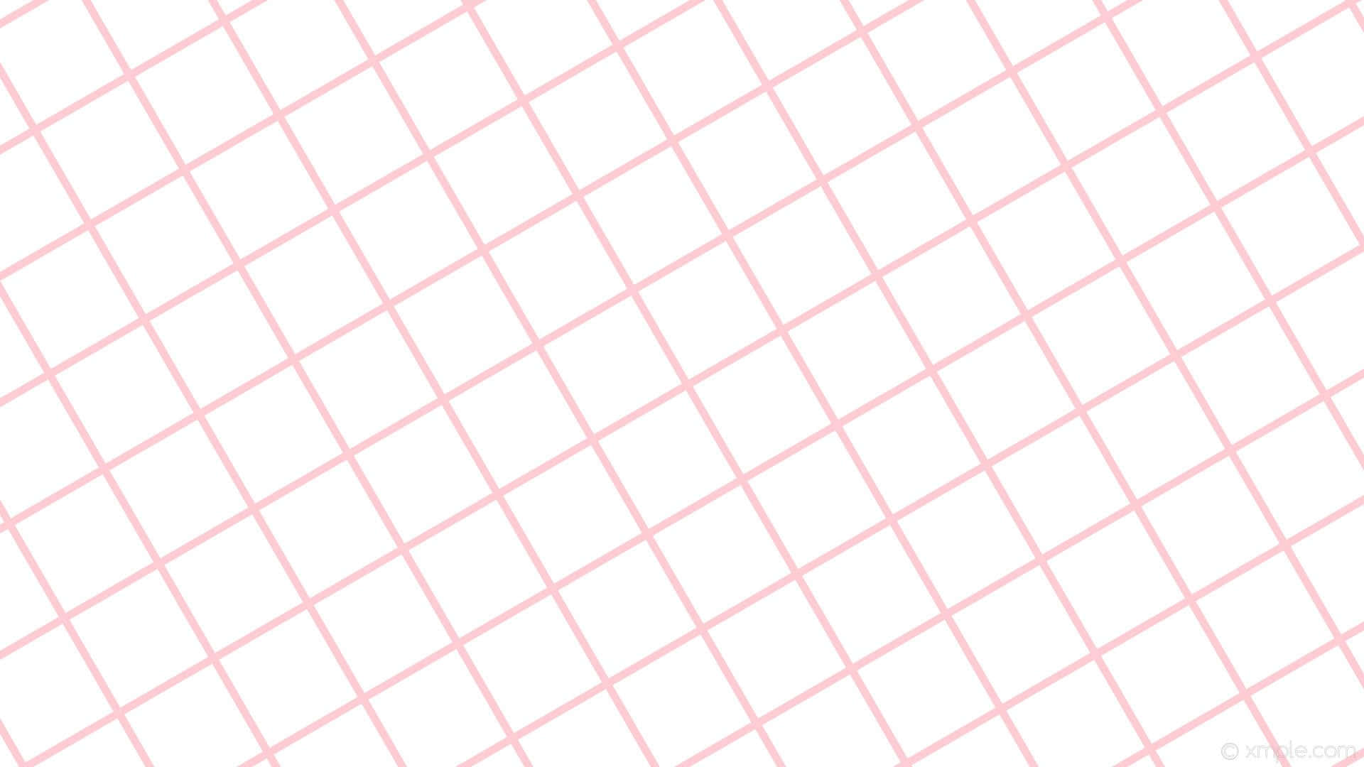 A Pink And White Grid Pattern With A Pink Background Wallpaper