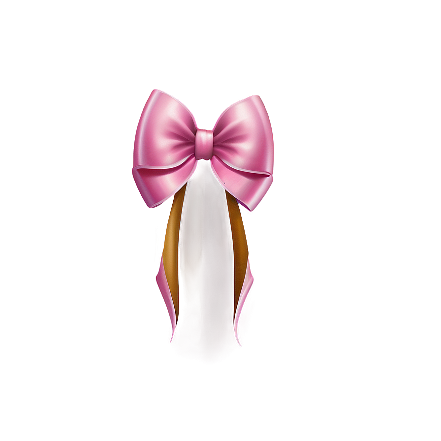 Pink Hair Bow Png Roi PNG