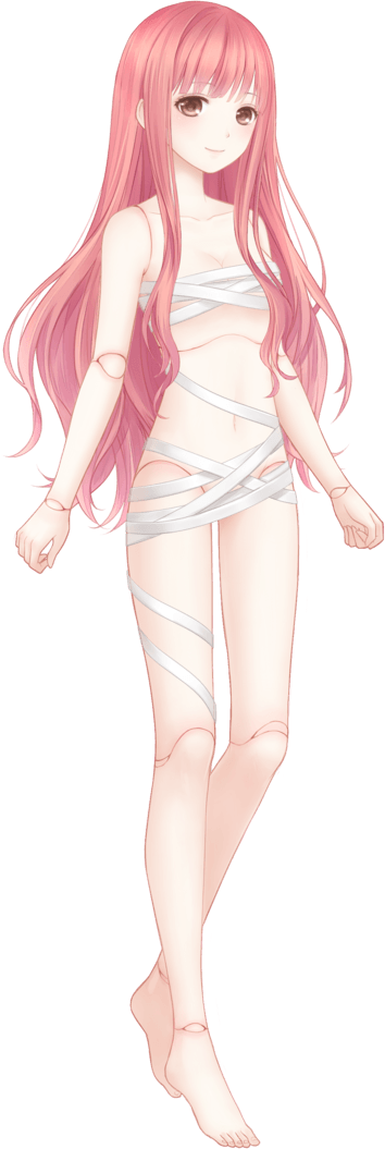 Pink Haired Anime Character PNG