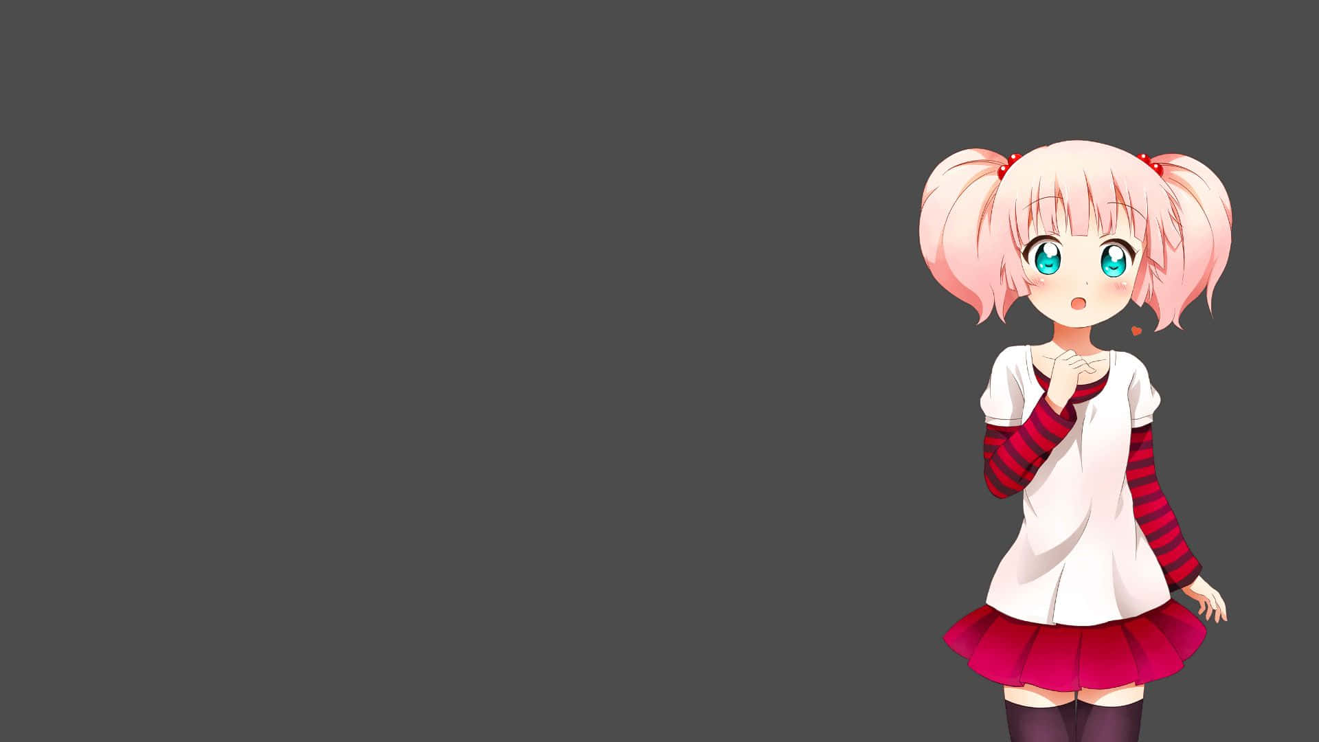 Pink Haired Anime Girl Character Wallpaper