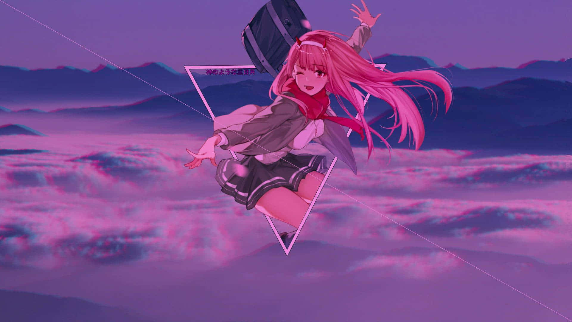 Pink-Haired Girl Anime PFP Aesthetic Wallpaper