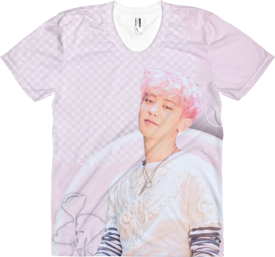 Pink Haired Man Tshirt Design PNG
