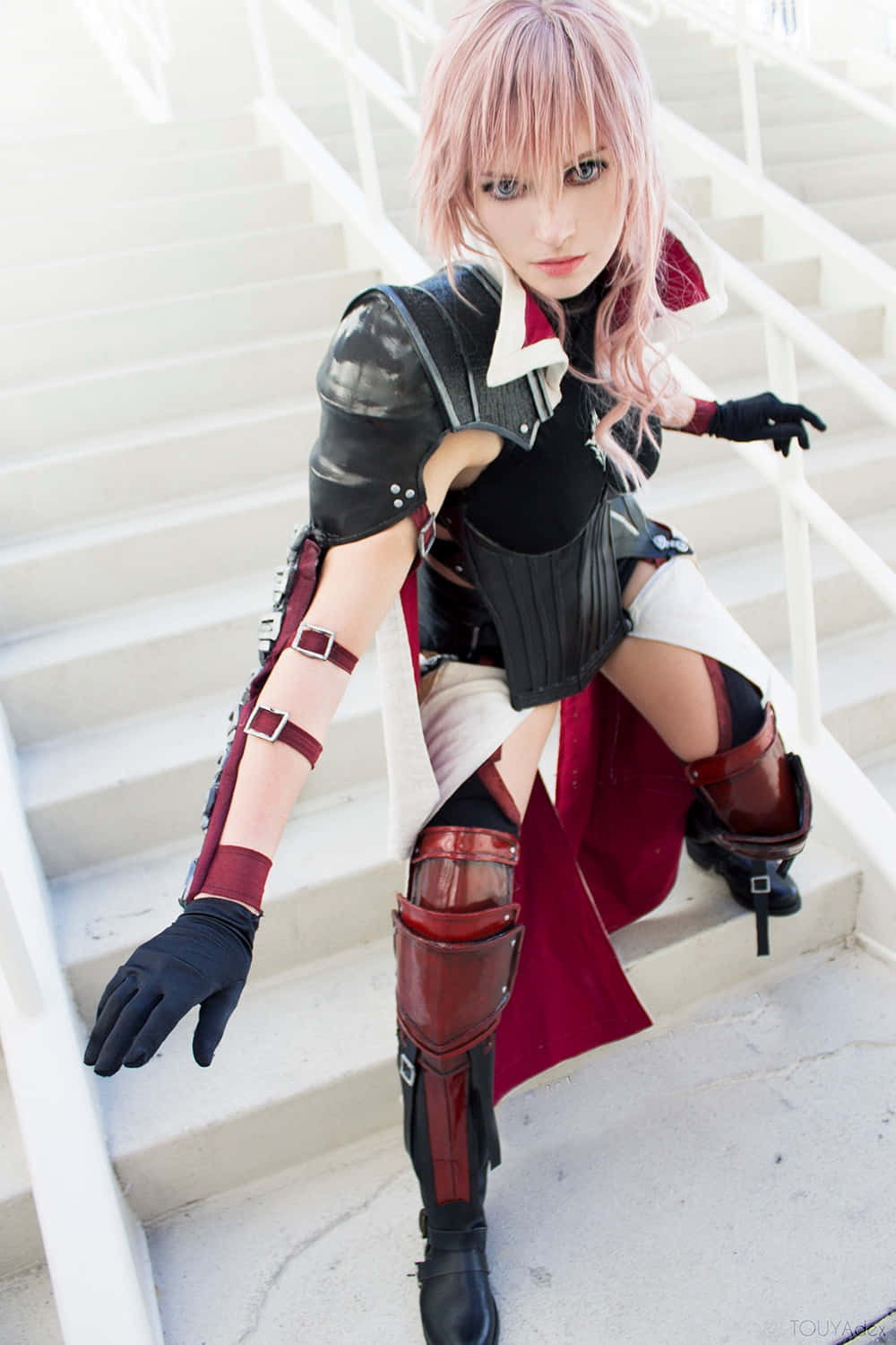 Pink Haired Warrior Cosplay Wallpaper