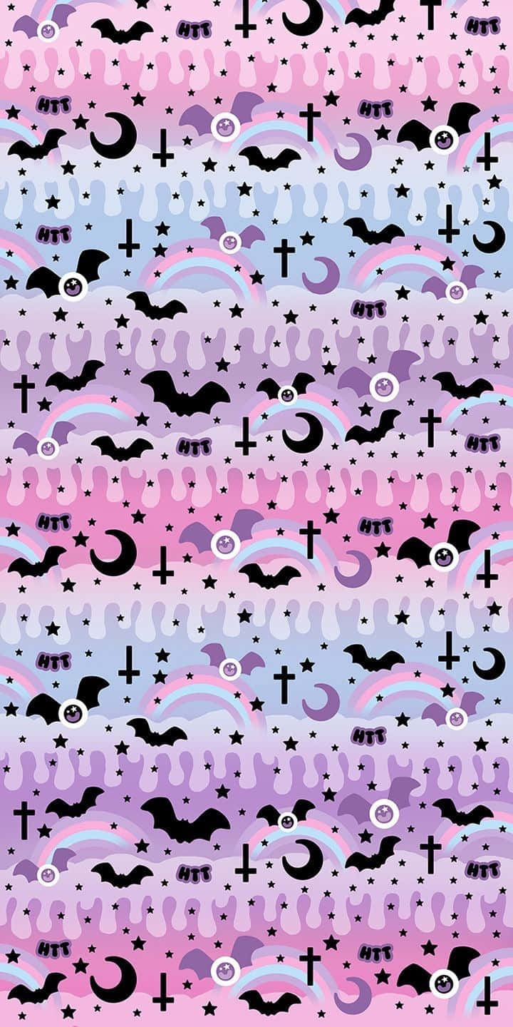 Pink_ Halloween_ Pattern Wallpaper