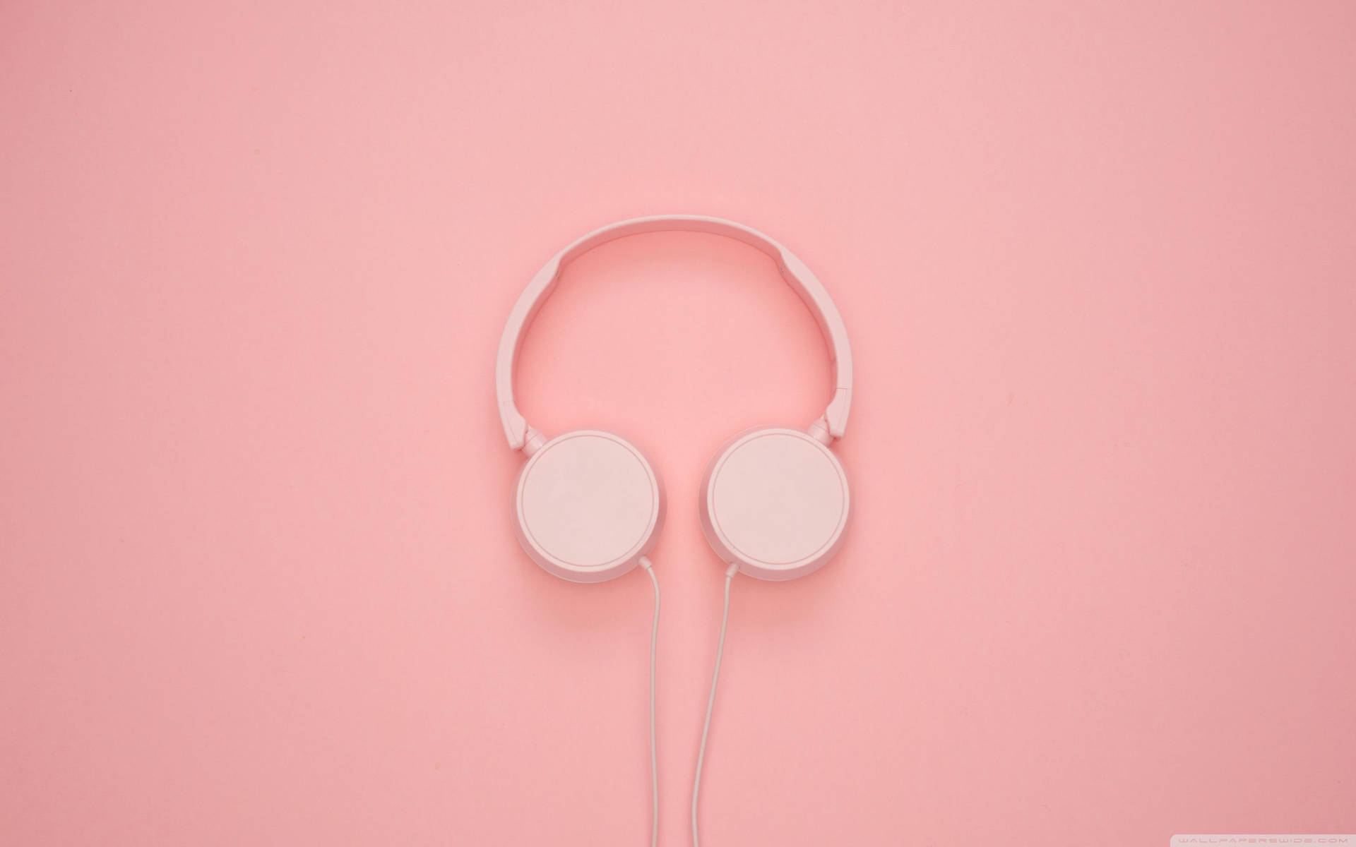 Pink Headphone Aesthetic Mac Wallpaper