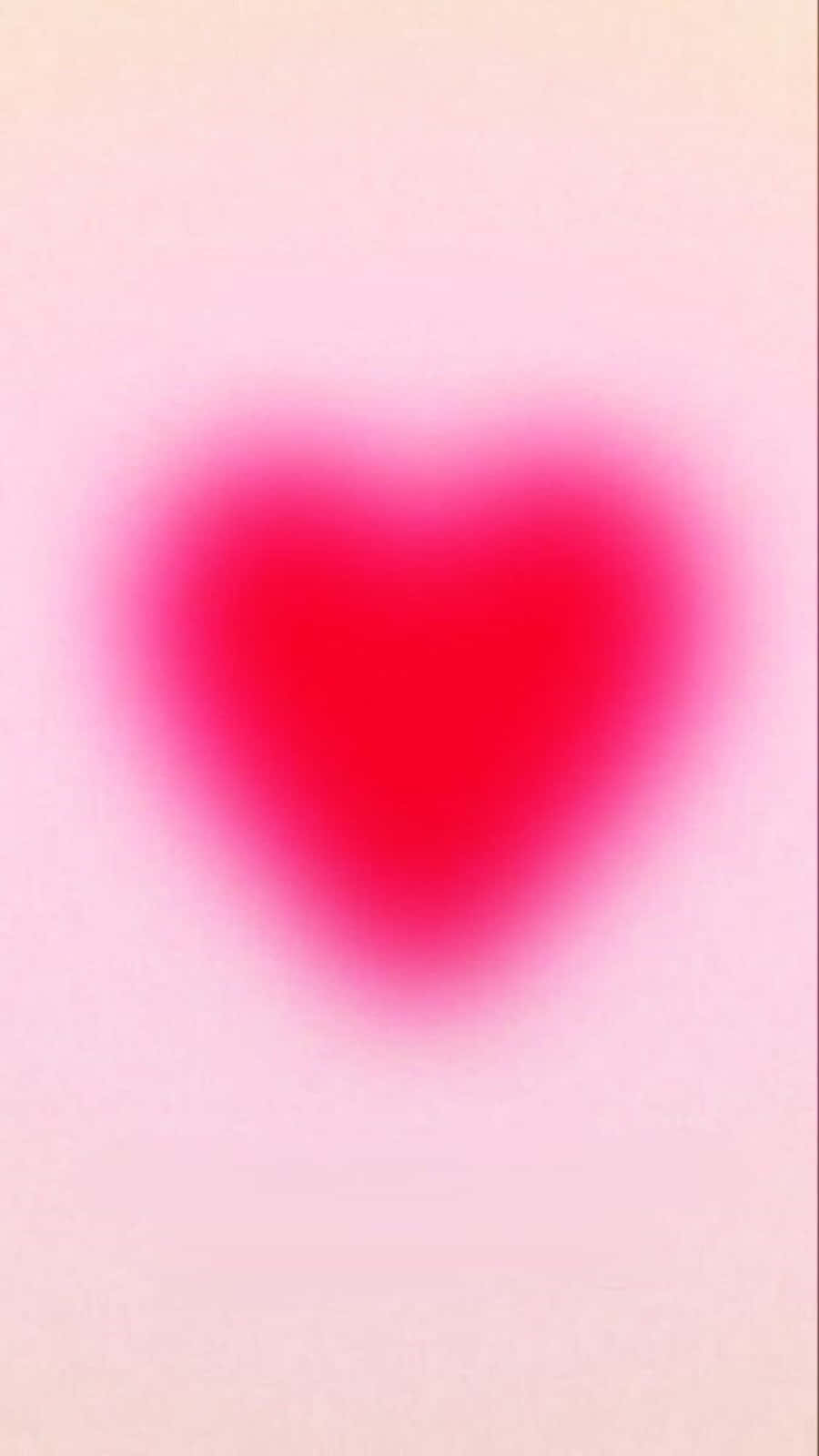 Pink Heart Aura Abstract Wallpaper