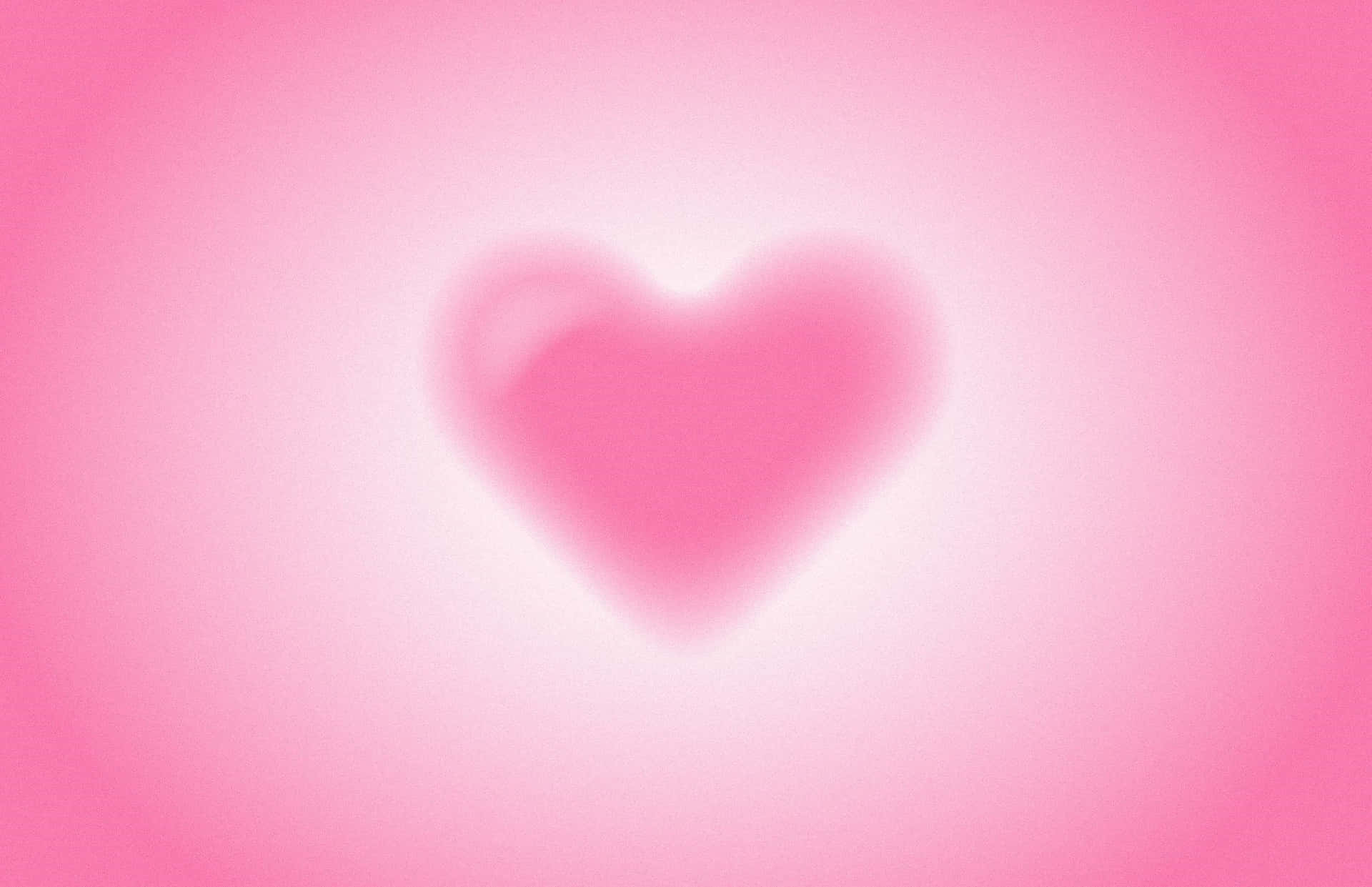 Pink Heart Aura Background Wallpaper