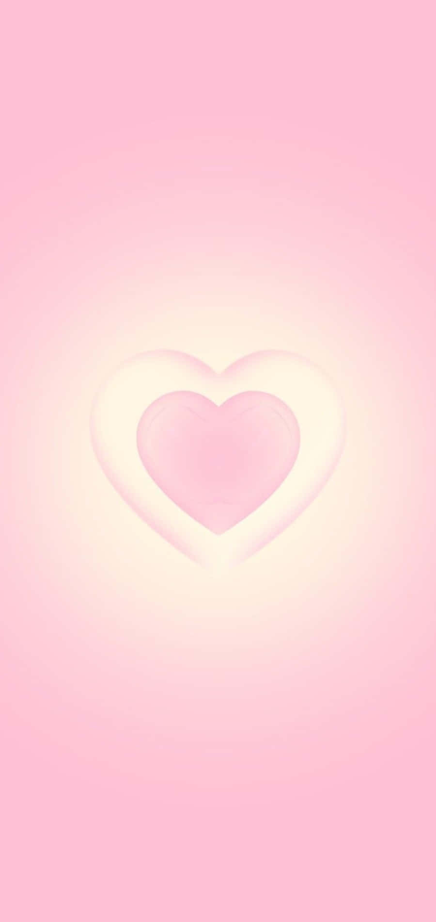 Pink Heart Aura Background Wallpaper