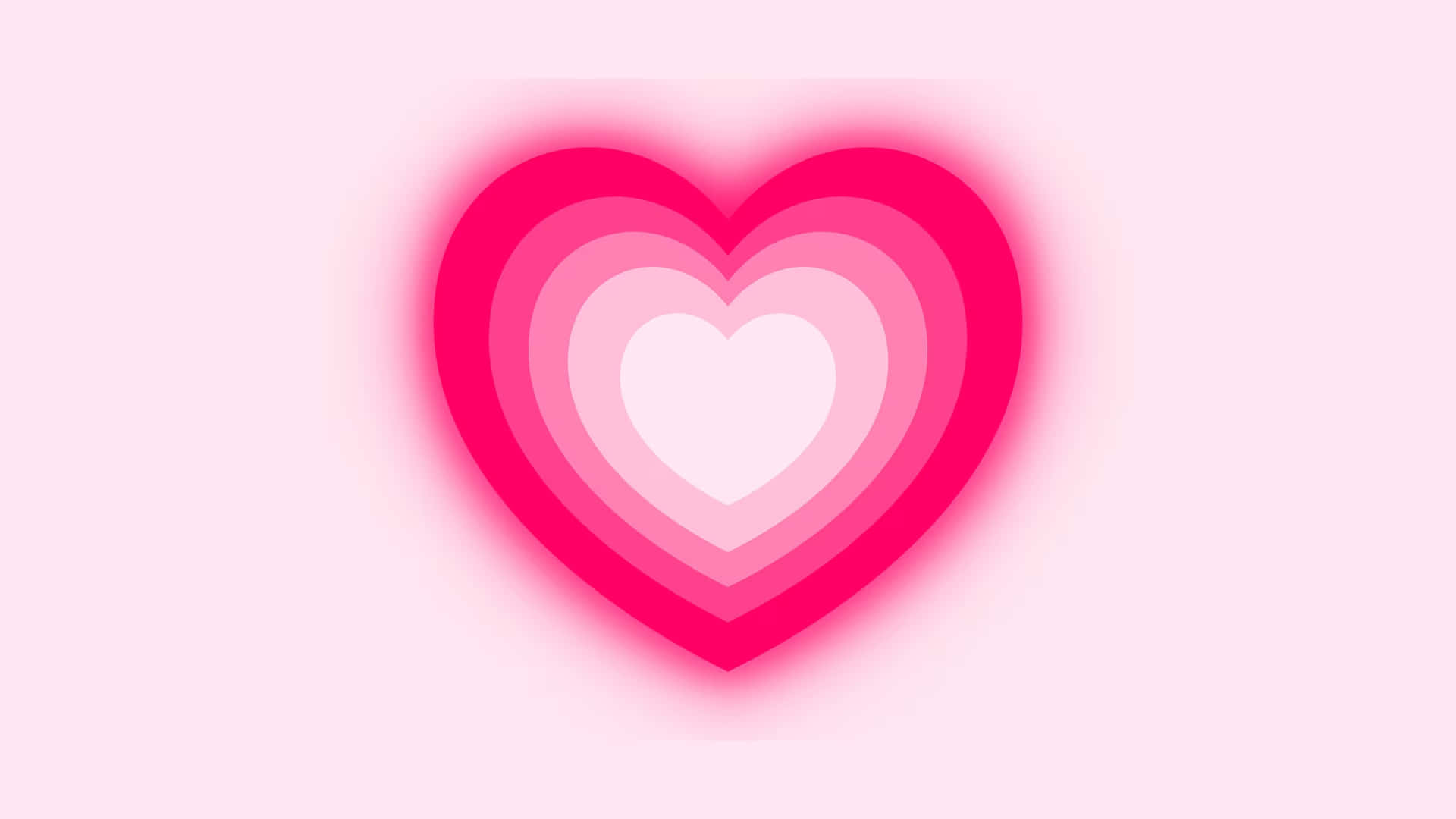 Pink Heart Aura Gradient Background Wallpaper