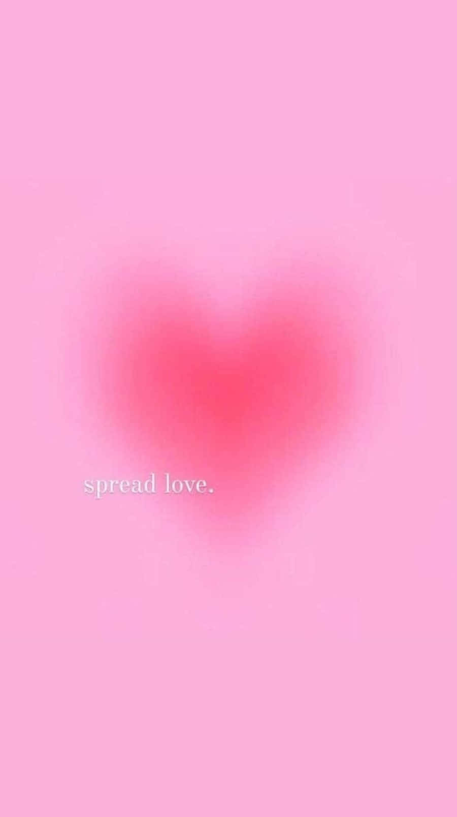 Pink Heart Aura Love Spread Wallpaper