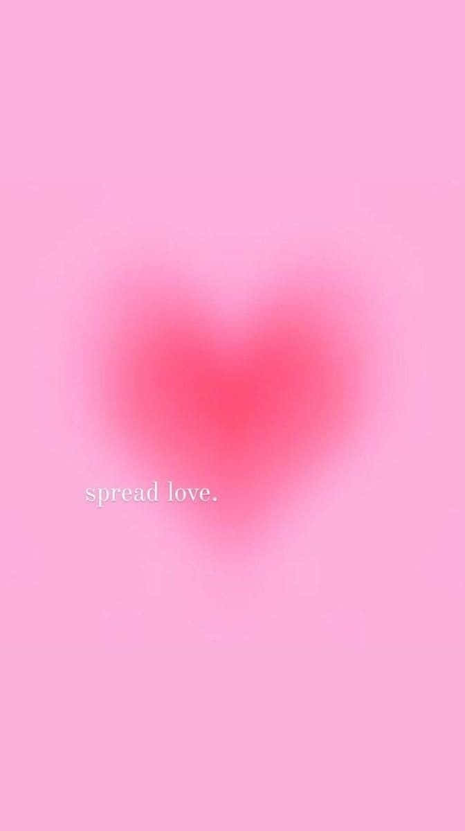 Pink Heart Aura Spread Love Wallpaper