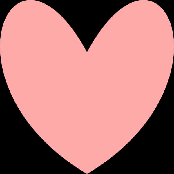 Pink Heart Black Background PNG