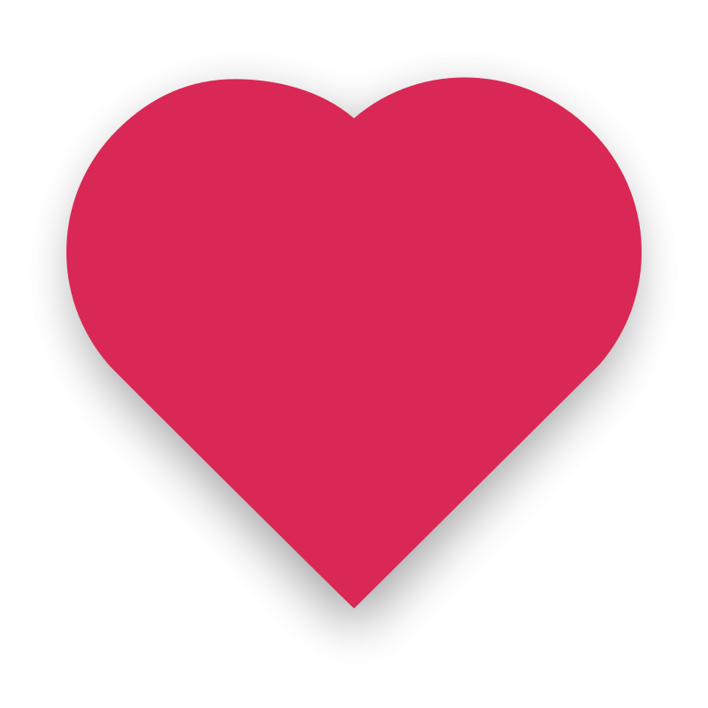 Pink Heart Black Background PNG