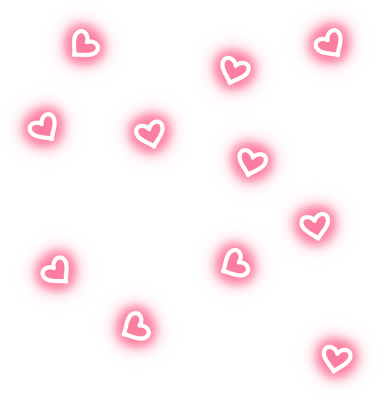 Pink Heart Bubbles Sticker Overlay PNG