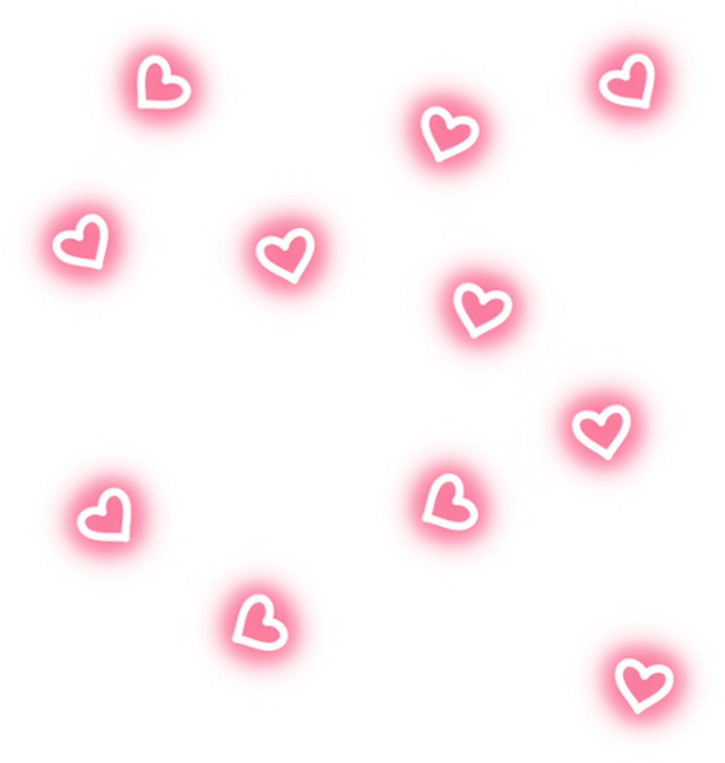 Pink Heart Bubbles Stickers PNG