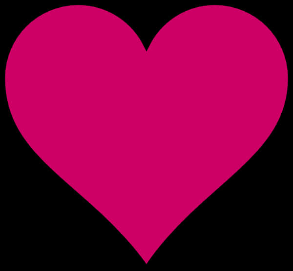 Pink Heart Cliparton Black Background PNG