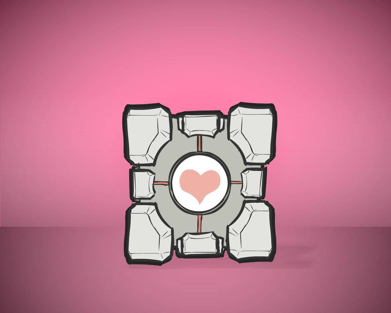 videogametatts  on Instagram Lovely Companion Cube tattoo by  claudiocamilucci portaltattoo portal companionc  Gaming tattoo  Tattoos Video game tattoo