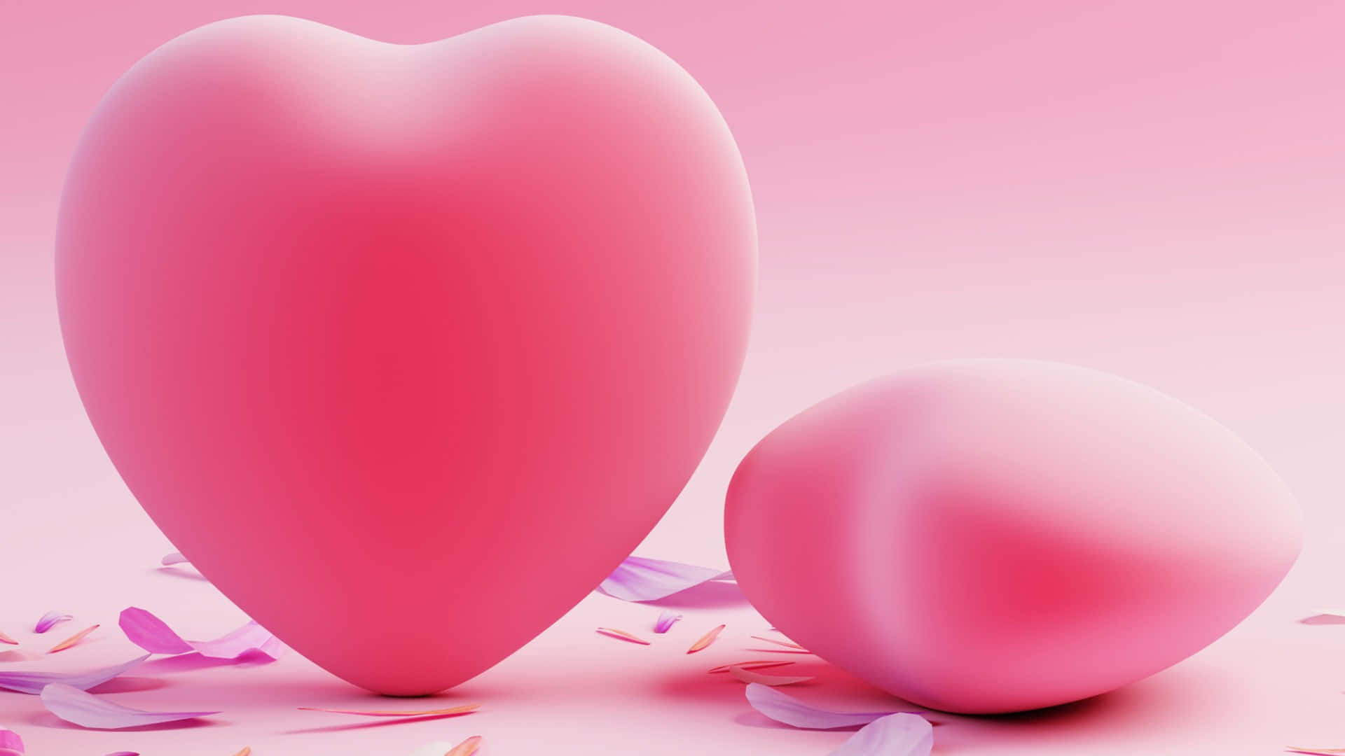 Pink Heart Desktop Background Wallpaper