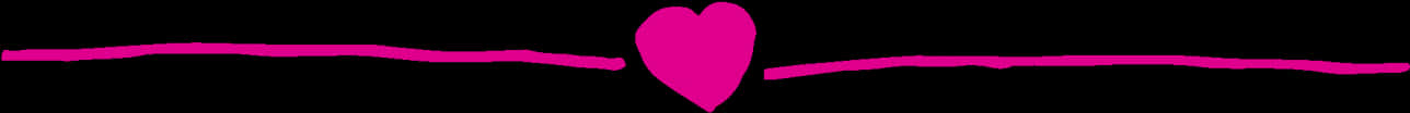Pink Heart Divider PNG