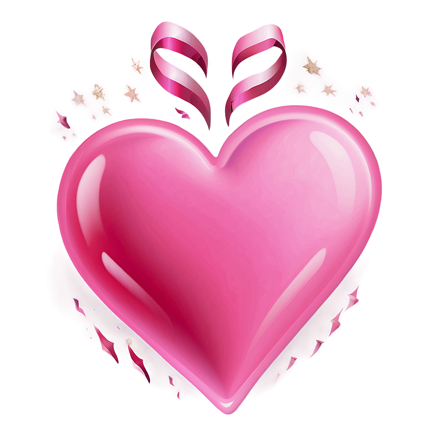 Pink Heart Emoji Clipart Png 05042024 PNG