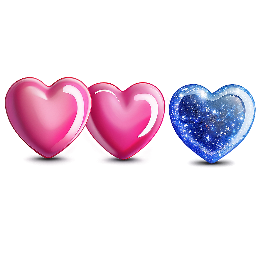 Pink Heart Emoji With Sparkles Png 06262024 PNG
