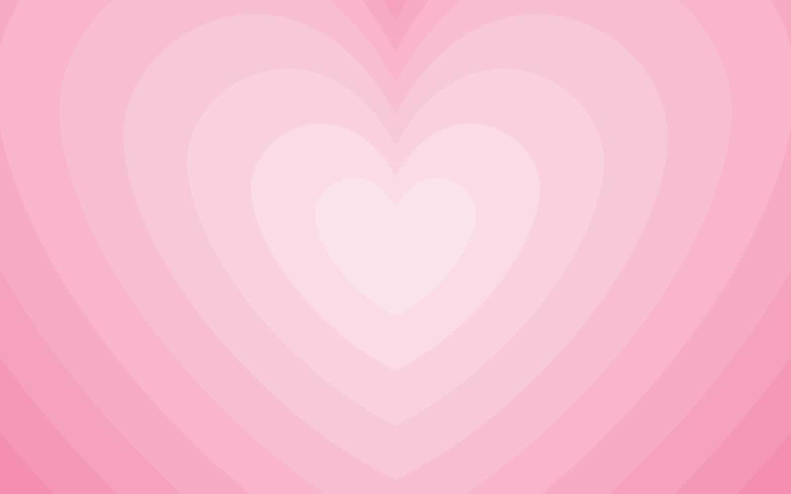 Pink Heart Gradient Background Wallpaper